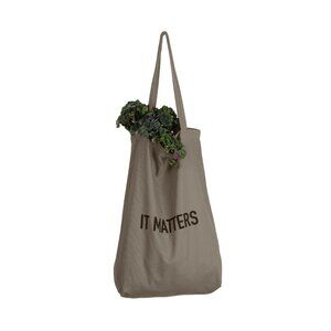 NWT IT MATTERS Shoulder Tote Bag - Organic Cotton - Shopping School - Clay NEW